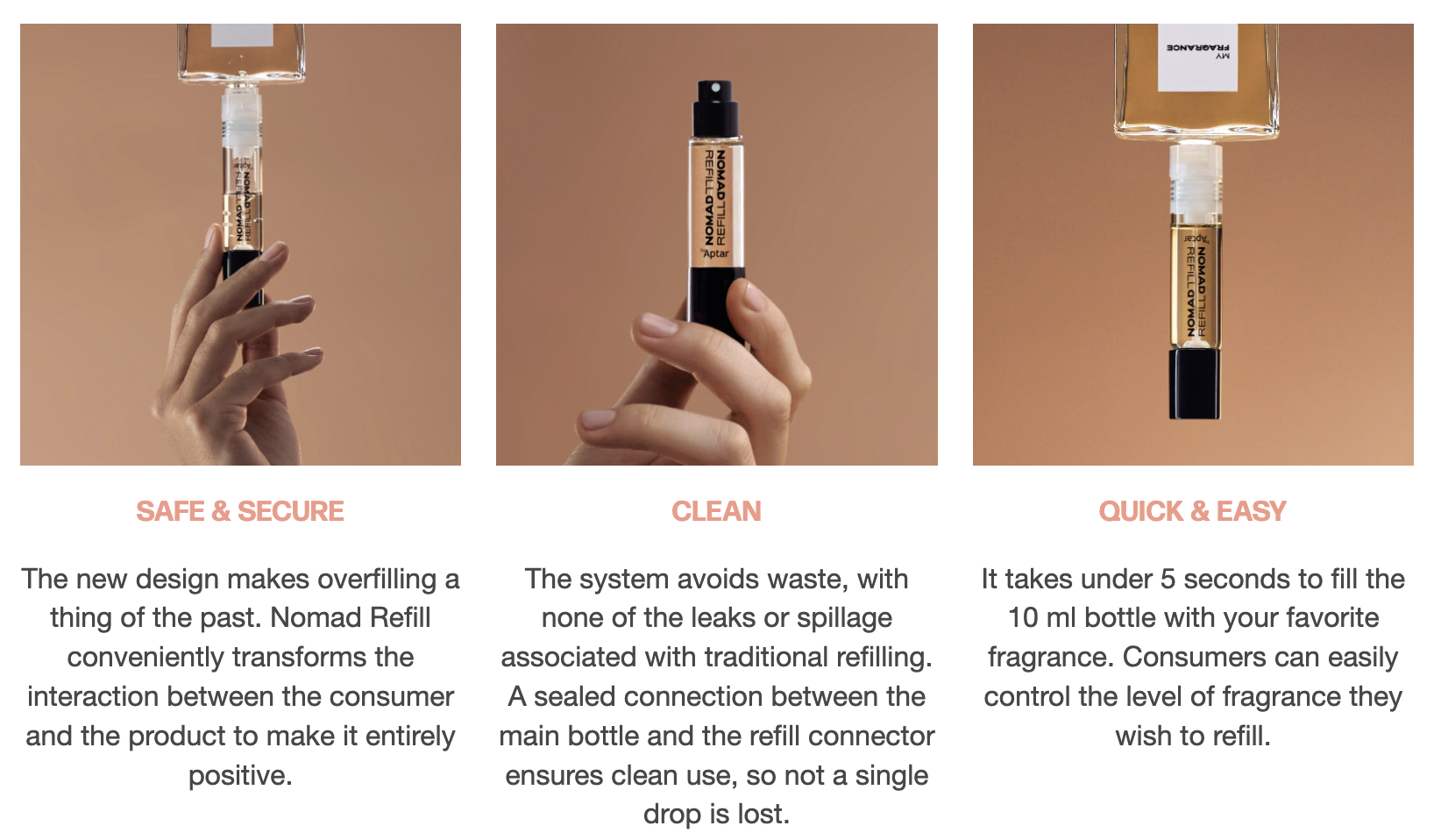 Aptar Beauty introduces Nomad Refill, a game-changing purse spray