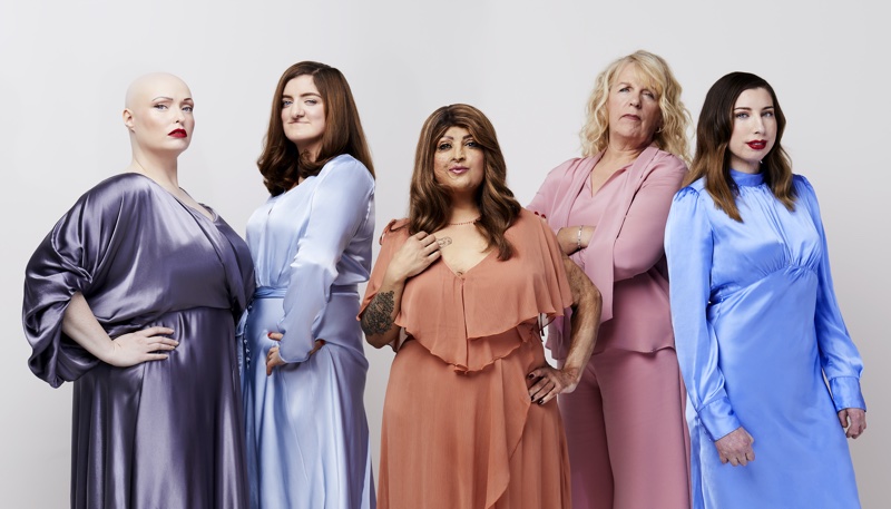 Brenda, Rhona, Tulsi, Paulette and Catrin are all ambassadors for UK charity Changing Faces