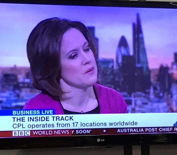 Sally Bundock of BBC Business Live 