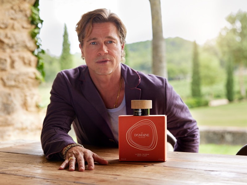 Consumers gave Brad Pitt's genderless brand Le Domaine Skincare a lukewarm reception