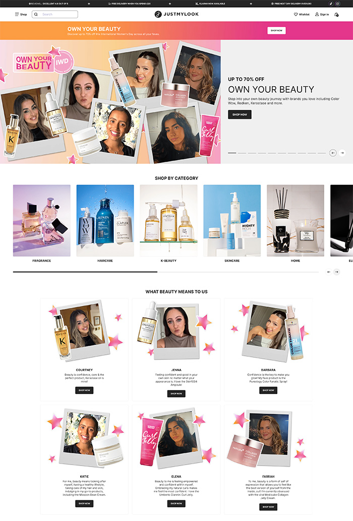 Justmylook celebrates International Women’s Day with ‘Own Your Beauty’ campaign