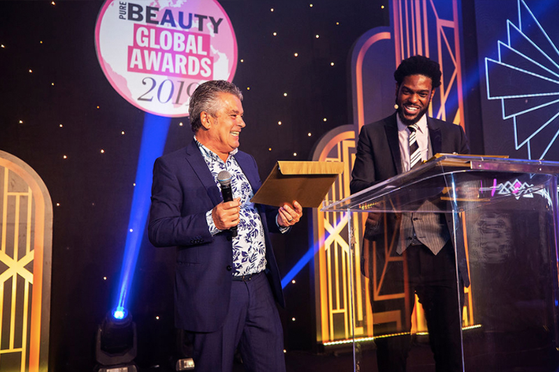 CPL's Christian Provenzano joined presenter Layne Redman on stage at the 2019 global awards 