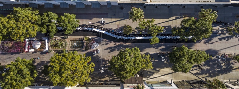 OPI's nail bar stretched to 155ft