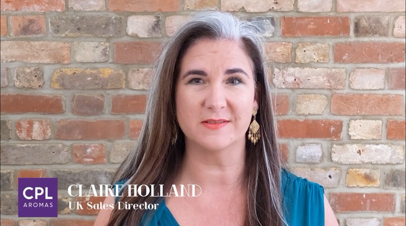 Claire Holland, CPL Aromas' UK Sales Director, announced the winners of the Fragrance category