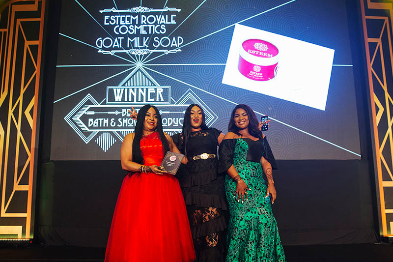 Odion Ejere, Idowu Okheren Ejere and Olohi Ejere from Esteem Royale Cosmetics