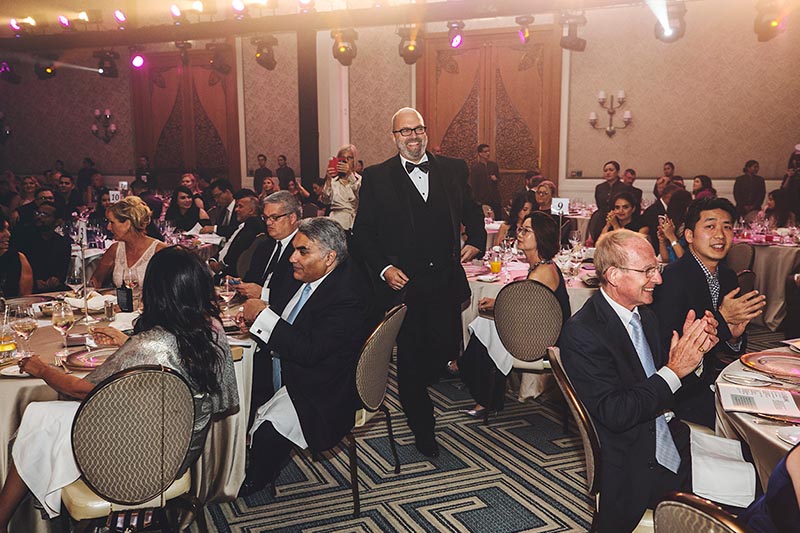 Olverum founder Dominic Hawksley collected his award on the night