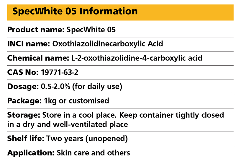SpecChem introduces a highly-effective skin lightener
