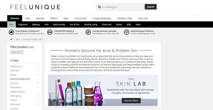 Feelunique's original claims